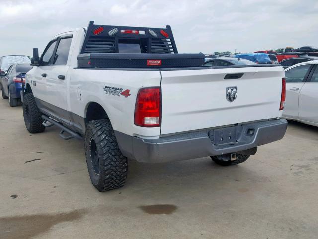 3D7UT2CL5AG148724 - 2010 DODGE RAM 2500 WHITE photo 3