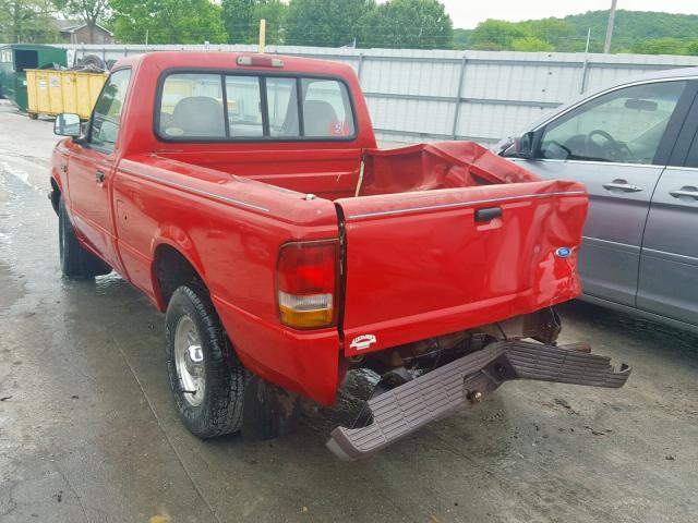 1FTCR10A5SUB03198 - 1995 FORD RANGER RED photo 3
