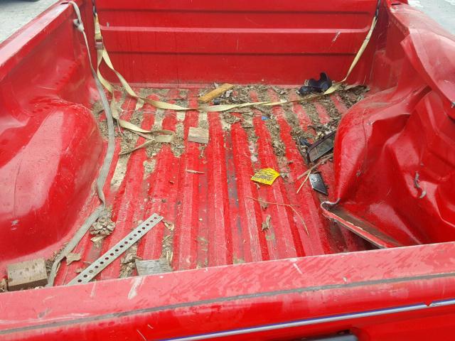 1FTCR10A5SUB03198 - 1995 FORD RANGER RED photo 6