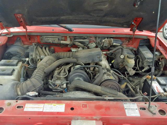 1FTCR10A5SUB03198 - 1995 FORD RANGER RED photo 7