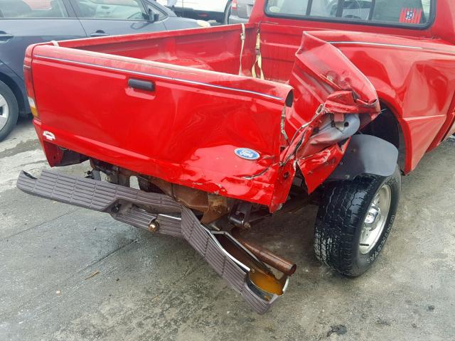 1FTCR10A5SUB03198 - 1995 FORD RANGER RED photo 9
