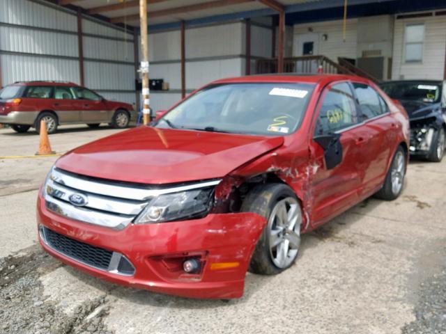 3FAHP0KCXAR414044 - 2010 FORD FUSION SPO RED photo 2