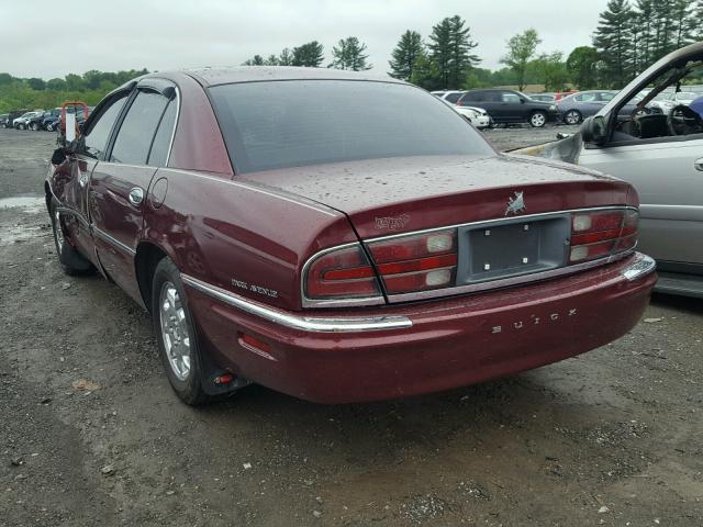 1G4CW54K224174230 - 2002 BUICK PARK AVENU BURGUNDY photo 3