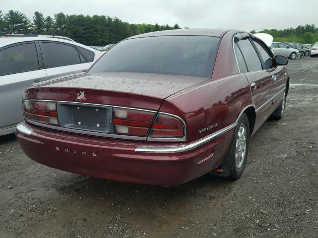 1G4CW54K224174230 - 2002 BUICK PARK AVENU BURGUNDY photo 4