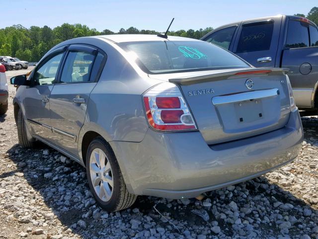 3N1AB6AP2BL714279 - 2011 NISSAN SENTRA 2.0 GRAY photo 3