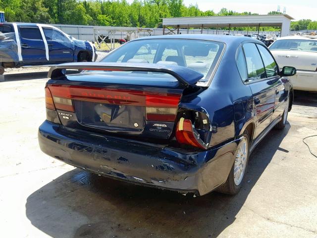 4S3BE635437214764 - 2003 SUBARU LEGACY L BLUE photo 4