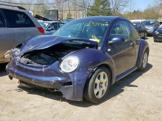 3VWCK21C02M405588 - 2002 VOLKSWAGEN NEW BEETLE Blau Foto 2