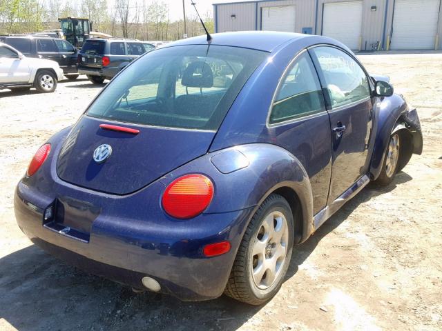 3VWCK21C02M405588 - 2002 VOLKSWAGEN NEW BEETLE Blau Foto 4