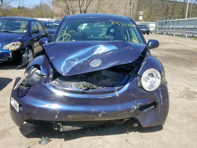 3VWCK21C02M405588 - 2002 VOLKSWAGEN NEW BEETLE Blau Foto 9