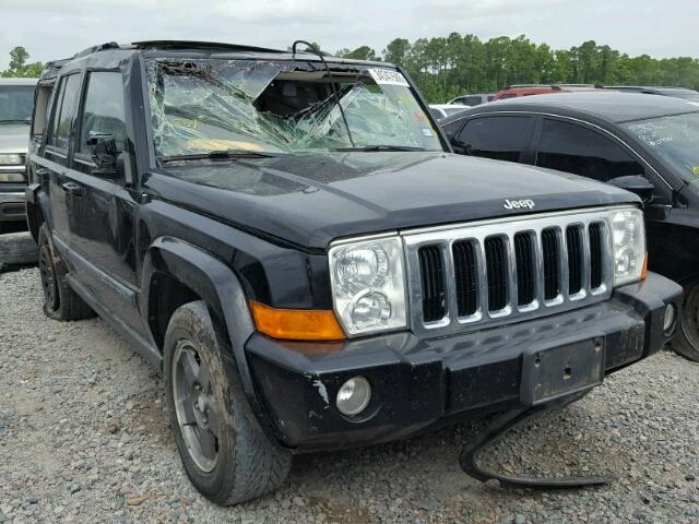 1J8HH48K48C133341 - 2008 JEEP COMMANDER BLACK photo 1
