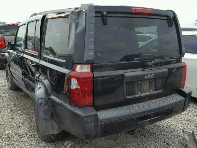 1J8HH48K48C133341 - 2008 JEEP COMMANDER BLACK photo 3