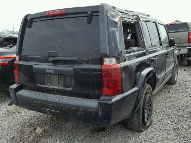 1J8HH48K48C133341 - 2008 JEEP COMMANDER BLACK photo 4