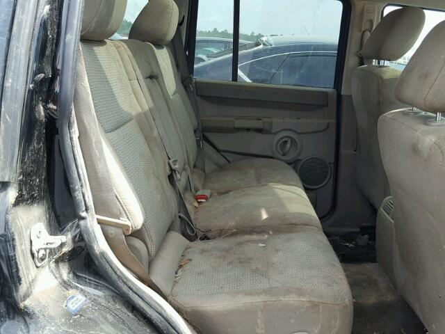 1J8HH48K48C133341 - 2008 JEEP COMMANDER BLACK photo 6