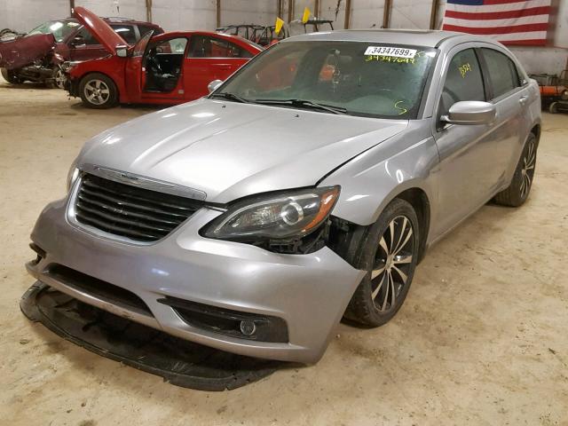 1C3CCBBB1DN584016 - 2013 CHRYSLER 200 TOURIN GRAY photo 2