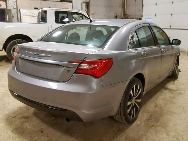 1C3CCBBB1DN584016 - 2013 CHRYSLER 200 TOURIN GRAY photo 4