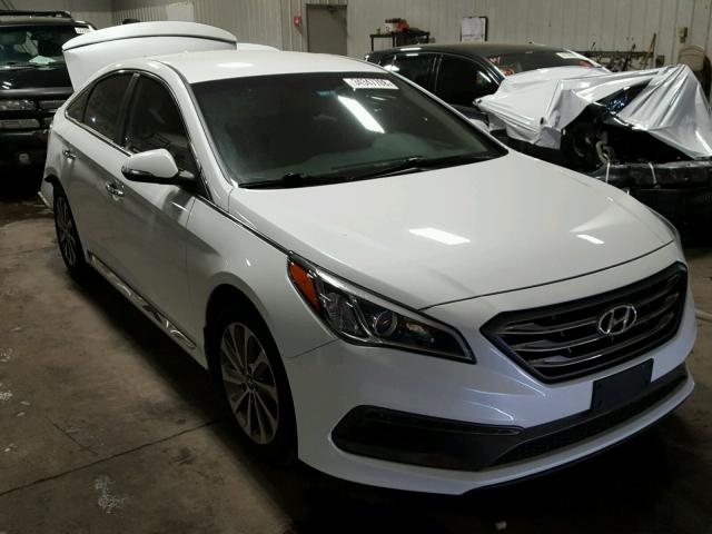 5NPE34AF0FH238093 - 2015 HYUNDAI SONATA SPO WHITE photo 1