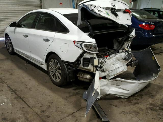 5NPE34AF0FH238093 - 2015 HYUNDAI SONATA SPO WHITE photo 3