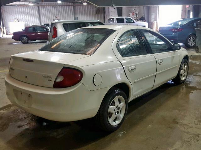 1B3ES46C22D643651 - 2002 DODGE NEON SE WHITE photo 4