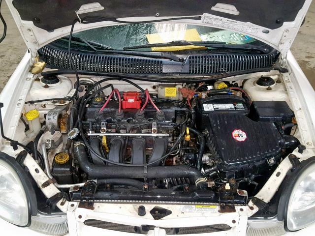 1B3ES46C22D643651 - 2002 DODGE NEON SE WHITE photo 7