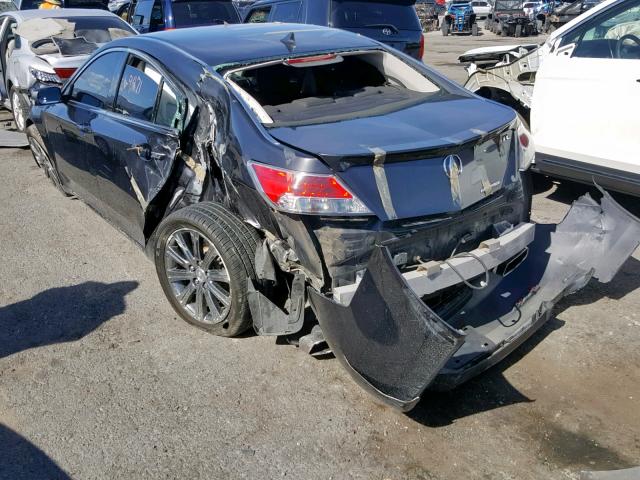 19UUA8F38DA018584 - 2013 ACURA TL SE BLACK photo 3