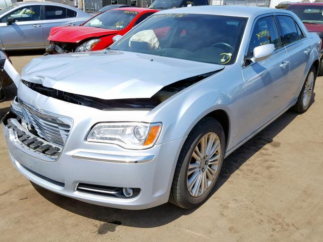 2C3CCARG1DH603703 - 2013 CHRYSLER 300 BLUE photo 2