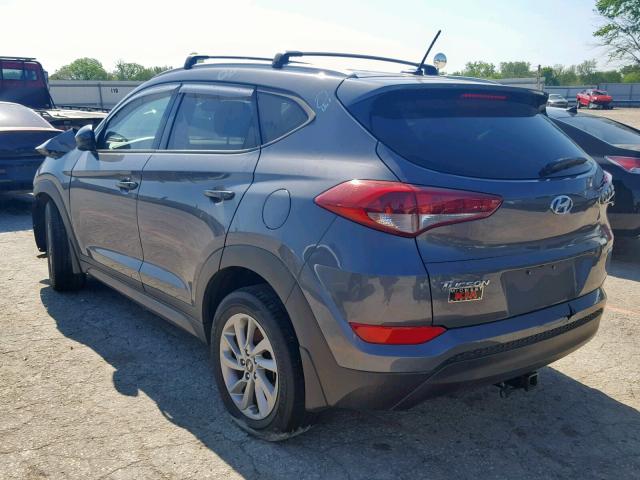 KM8J3CA43GU073991 - 2016 HYUNDAI TUCSON LIM GRAY photo 3