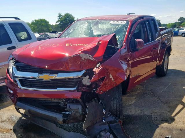 1GCGSCEN0J1289732 - 2018 CHEVROLET COLORADO L RED photo 2