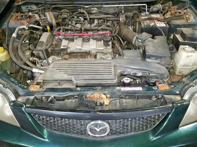 JM1BJ226X20633773 - 2002 MAZDA PROTEGE DX GREEN photo 7