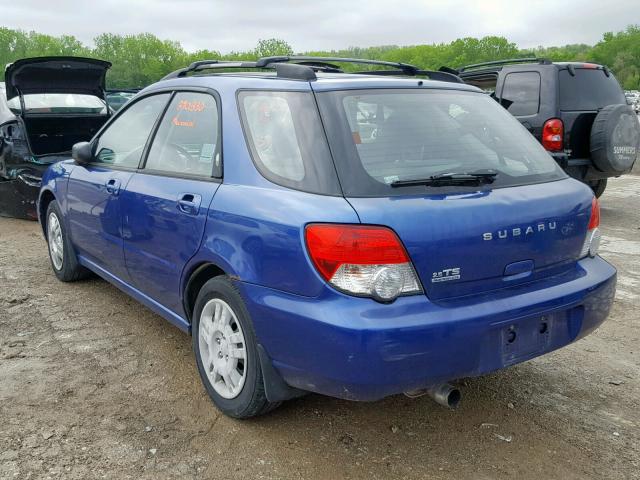 JF1GG65594H812671 - 2004 SUBARU IMPREZA TS BLUE photo 3