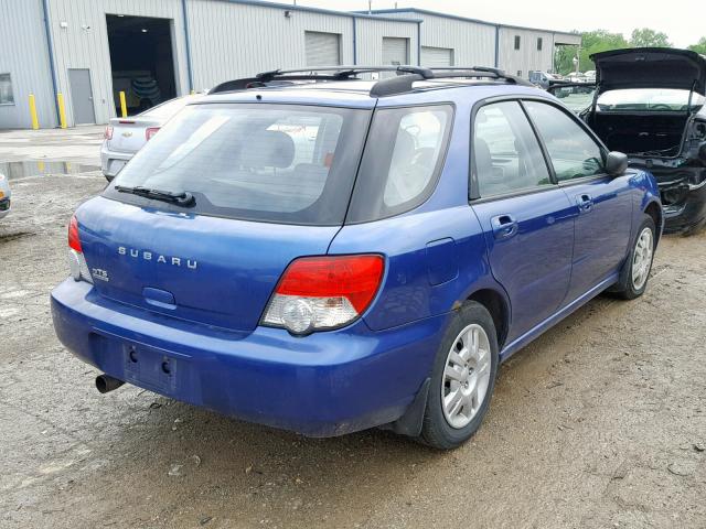 JF1GG65594H812671 - 2004 SUBARU IMPREZA TS BLUE photo 4