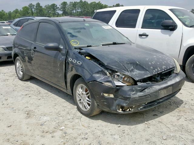 3FAFP31N75R150556 - 2005 FORD FOCUS ZX3 BLACK photo 1