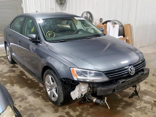 3VWLL7AJXDM369999 - 2013 VOLKSWAGEN JETTA TDI GRAY photo 1