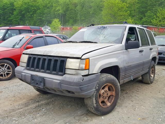 1J4GZ58S6VC505323 - 1997 JEEP GRAND CHER GRAY photo 2