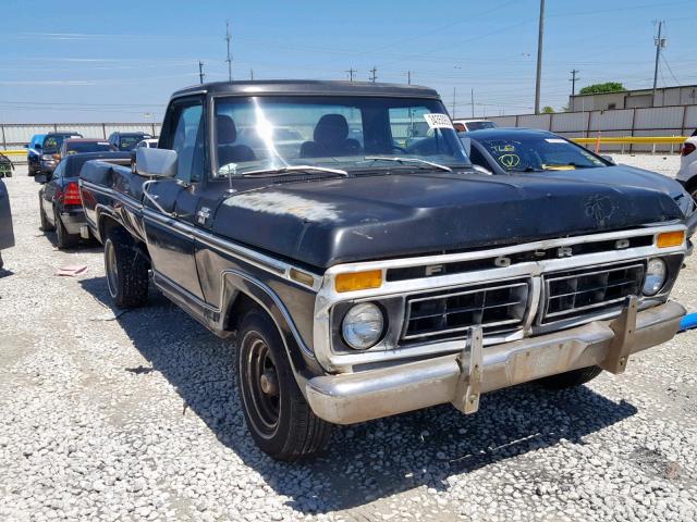 F15SKZ09733 - 1977 FORD F100 BLACK photo 1