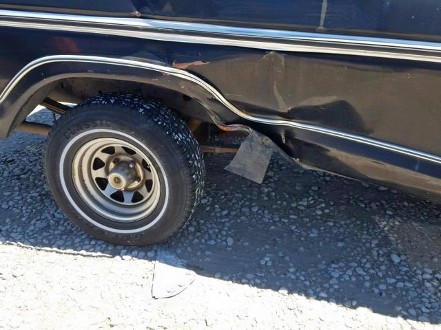 F15SKZ09733 - 1977 FORD F100 BLACK photo 9