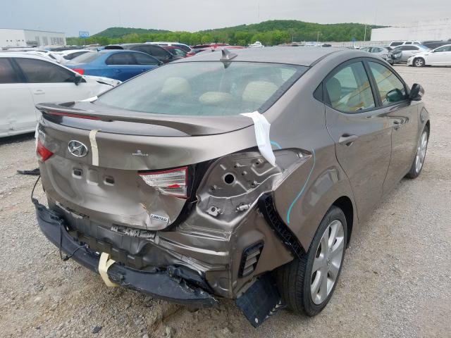 5NPDH4AE6DH413660 - 2013 HYUNDAI ELANTRA GLS  photo 4