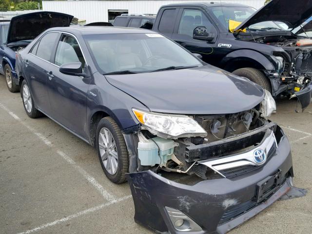 4T1BD1FK8CU046115 - 2012 TOYOTA CAMRY HYBR GRAY photo 1