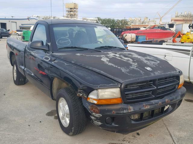 1B7FL26P5WS616520 - 1998 DODGE DAKOTA BLACK photo 1