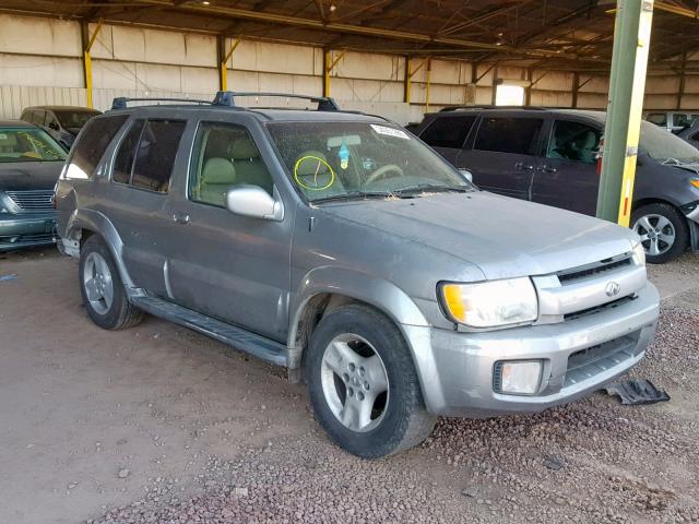 JNRDR09Y21W217743 - 2001 INFINITI QX4 SILVER photo 1