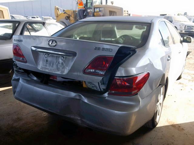 JTHBA30G955108856 - 2005 LEXUS ES 330 SILVER photo 4