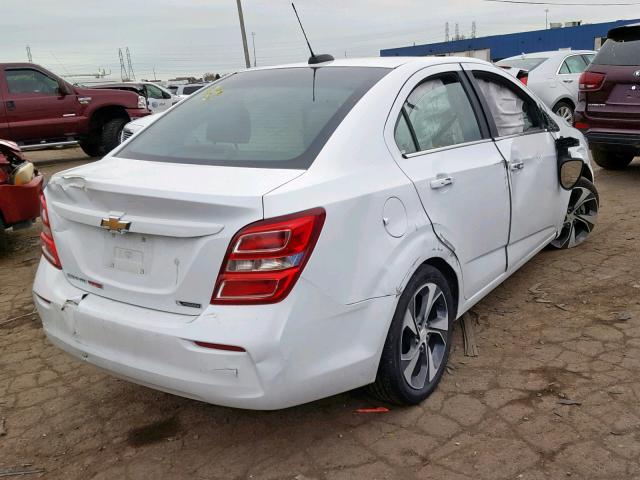 1G1JF5SB2J4135692 - 2018 CHEVROLET SONIC PREM WHITE photo 4