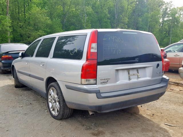 YV1SW53D811007092 - 2001 VOLVO V70 T5 TUR SILVER photo 3