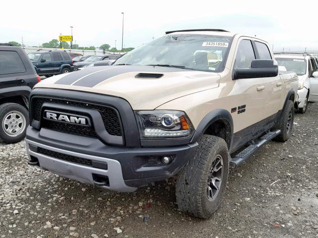 1C6RR7YT9HS659464 - 2017 RAM 1500 REBEL ბეჟი ფოტო 2