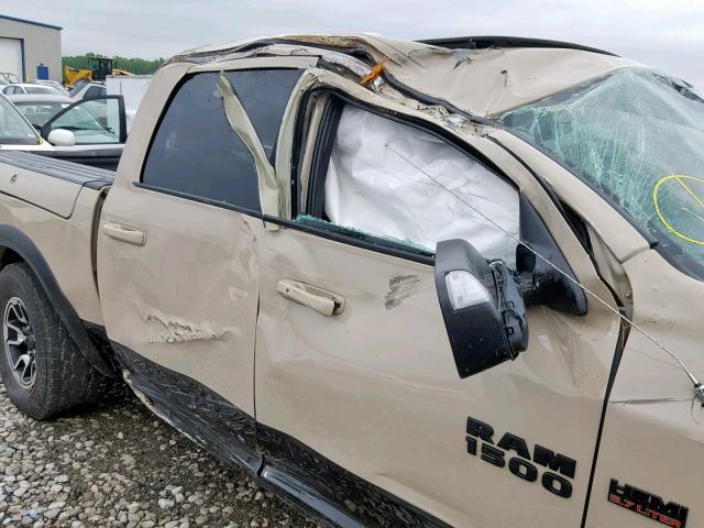 1C6RR7YT9HS659464 - 2017 RAM 1500 REBEL ბეჟი ფოტო 9