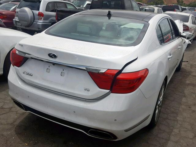 KNALW4D49F6017494 - 2015 KIA K900 WHITE photo 4