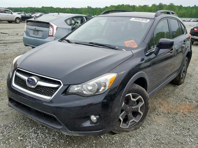 JF2GPACC6F8242177 - 2015 SUBARU XV CROSSTR BLACK photo 2