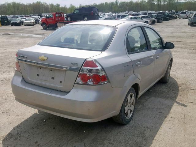 KL1TD56688B241273 - 2008 CHEVROLET AVEO BASE Gümüş foto 4