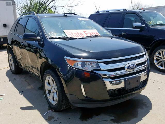 2FMDK3JC4CBA91326 - 2012 FORD EDGE SEL BLACK photo 1