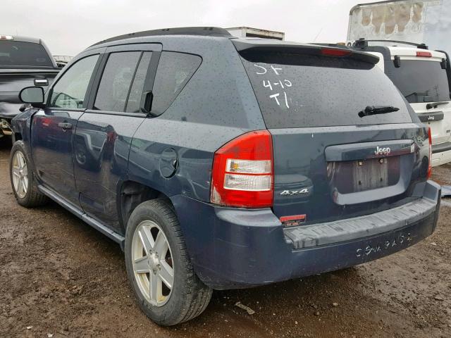 1J8FF47W97D139310 - 2007 JEEP COMPASS BLUE photo 3