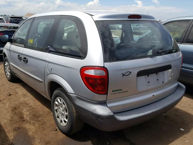 1C4GJ25B61B206690 - 2001 CHRYSLER VOYAGER SILVER photo 3